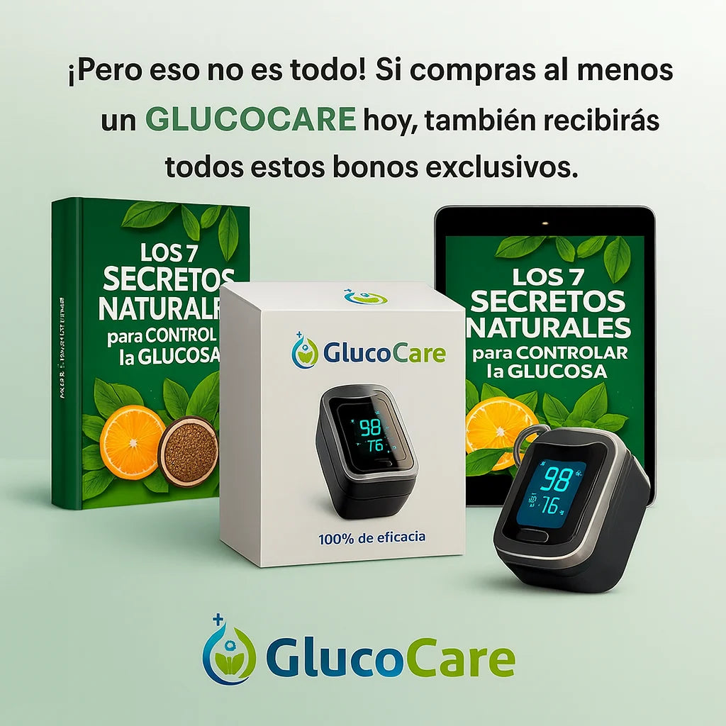 GlucoCare™ 3 en 1 – Controla tu Glucosa, Colesterol y Presión Sin Dolor + ENVÍO GRATIS